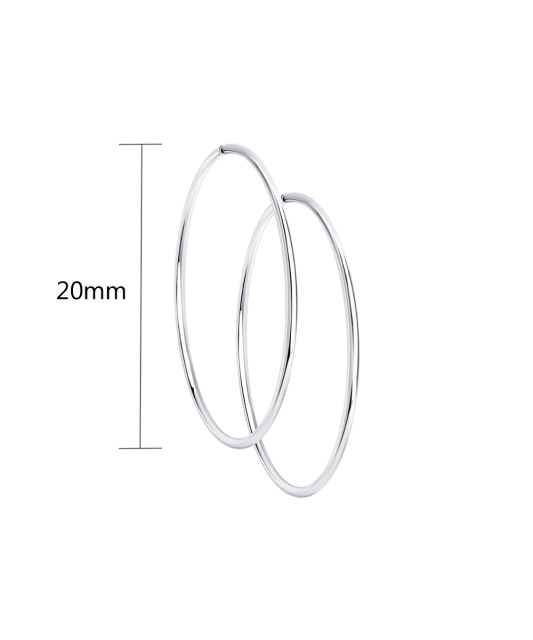 Sudraba auskari 40 mm - Goldinga