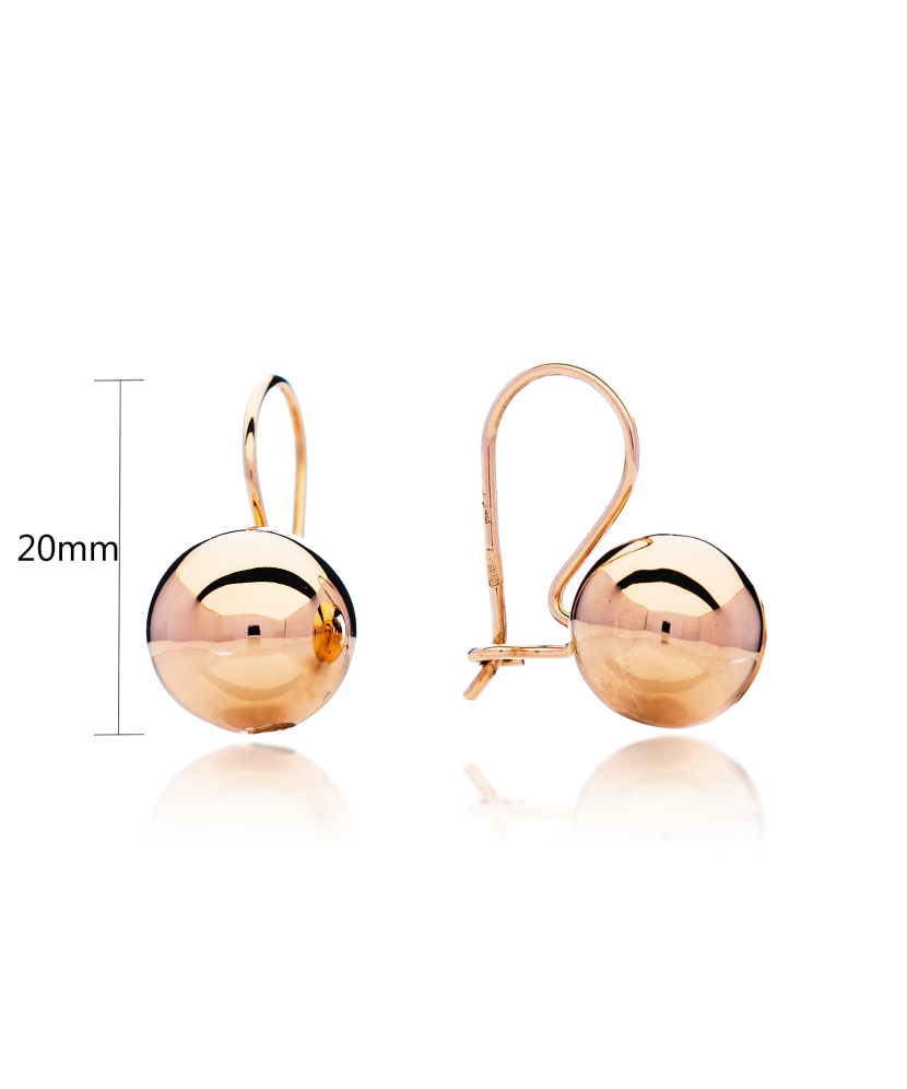 Золотые серьги 20/10мм