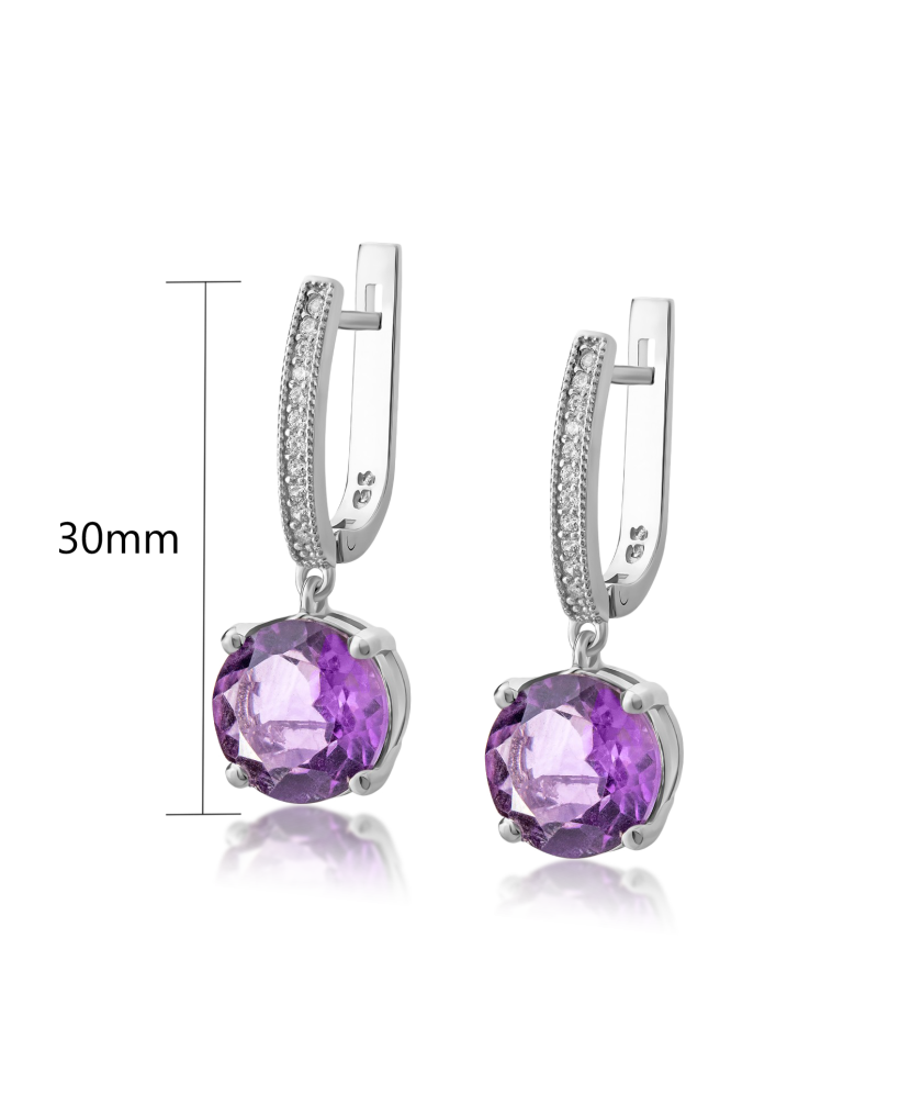 Sudraba auskari ar cirkonijiem - Goldinga