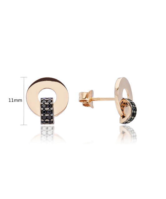 Zelta auskari ar cirkonijiem - Goldinga