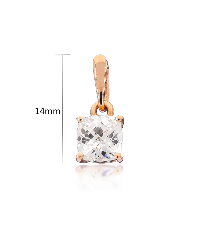 Золотой подвеска с цирконом