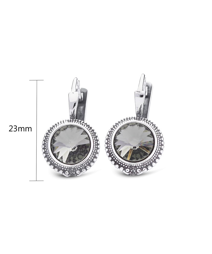 Sudraba auskari ar kristāliem - Goldinga