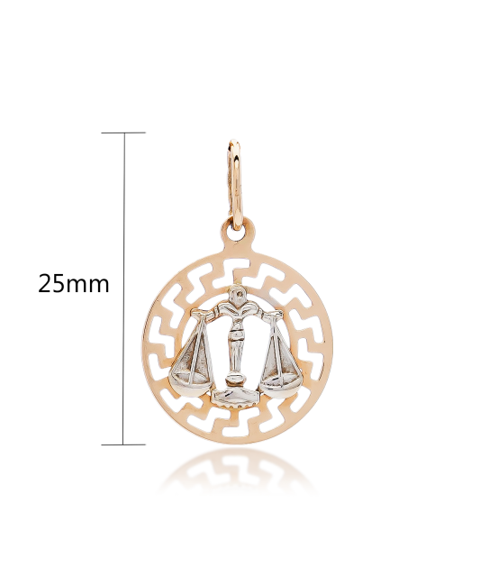 Золотой подвеска "Весы"