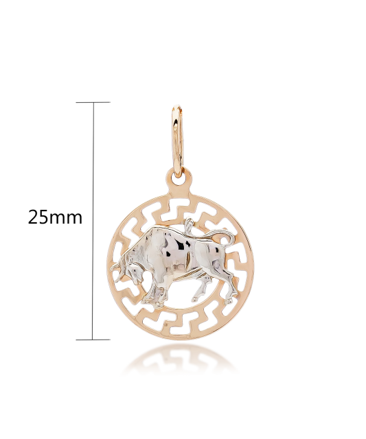 Золотой подвеска "Телец"
