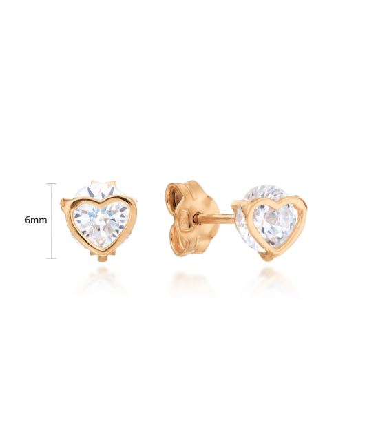 Zelta auskari ar cirkoniju - Goldinga