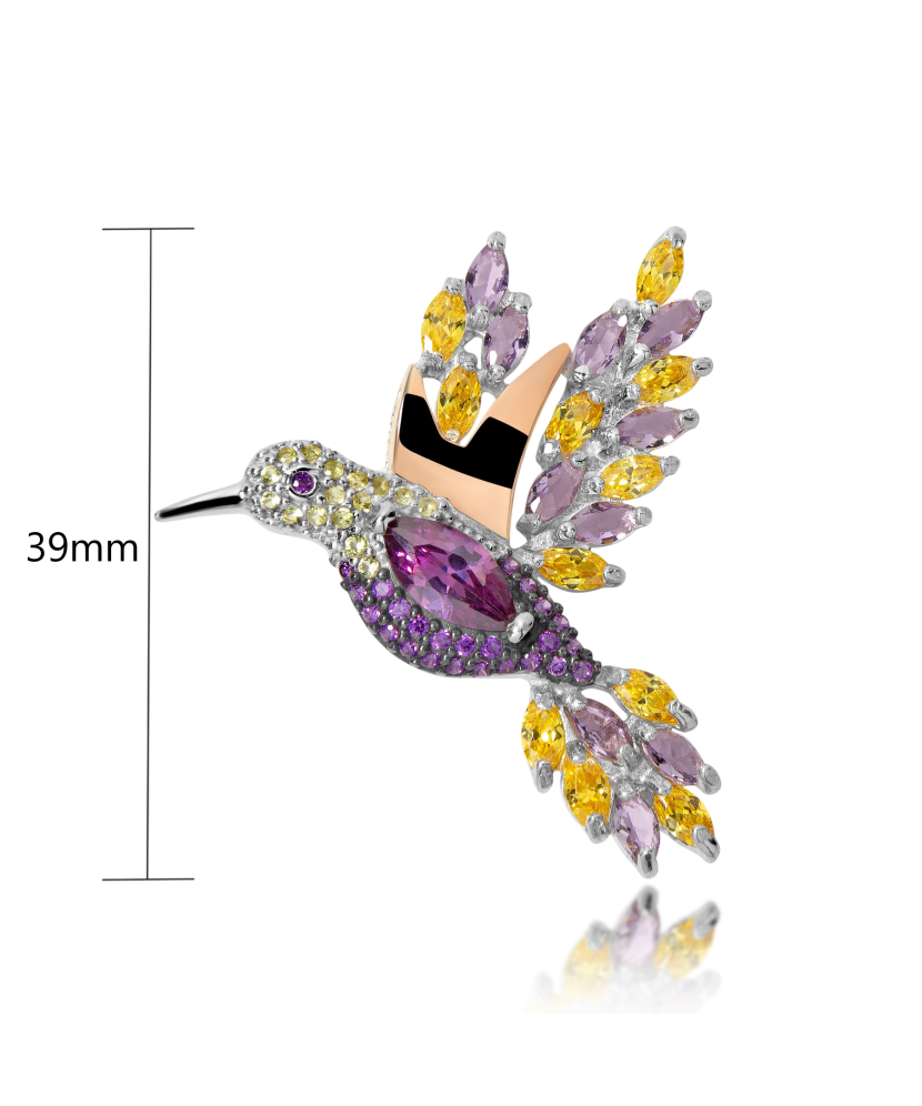 Apzeltīta sudraba sakta ar cirkonijiem - Goldinga