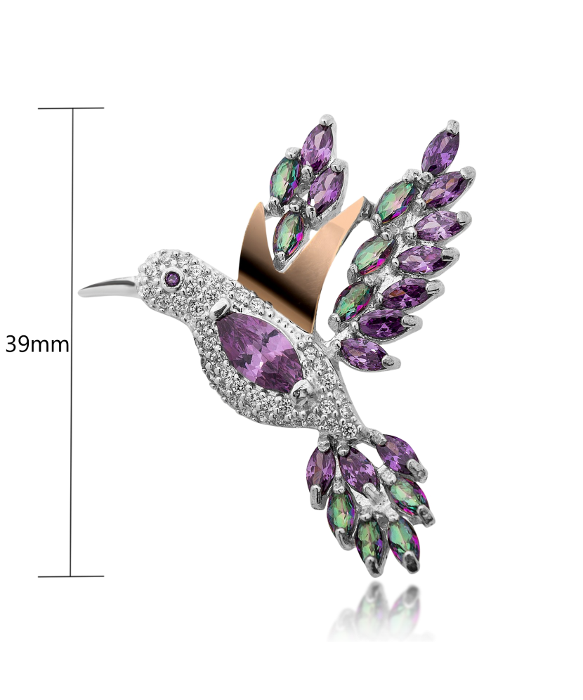 Apzeltīta sudraba sakta ar cirkonijiem - Goldinga