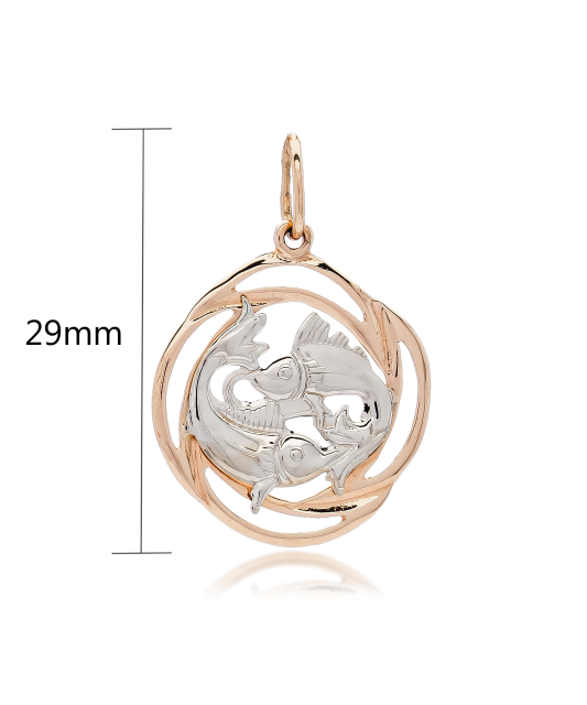 Золотой подвеска "Рыбы"