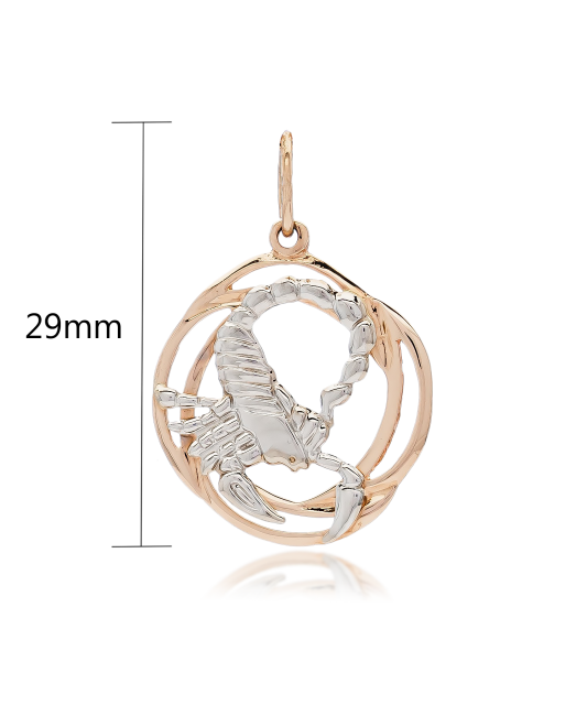 Золотой подвеска "Скорпион"