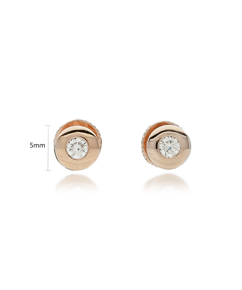 Zelta auskari ar briljantu - Goldinga