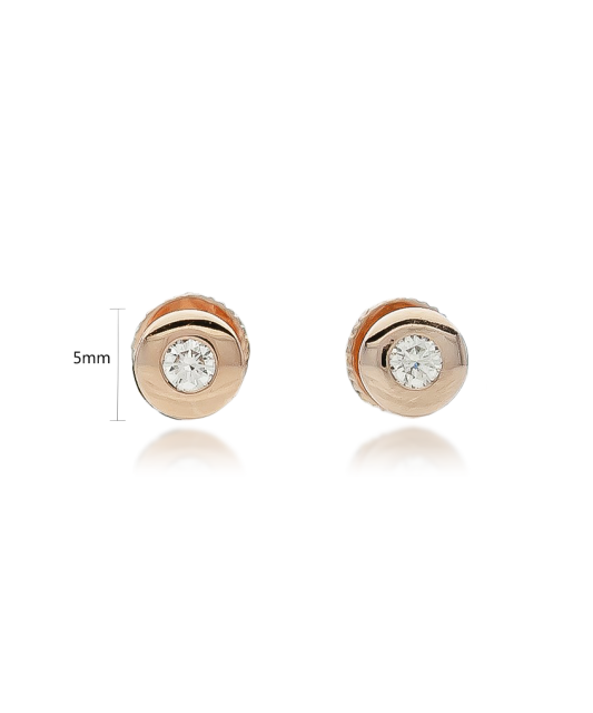 Zelta auskari ar briljantu - Goldinga