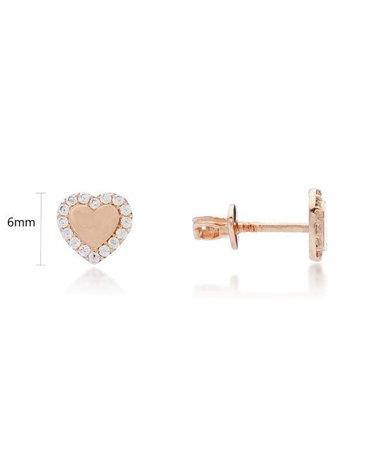 Zelta auskari ar cirkonijiem - Goldinga