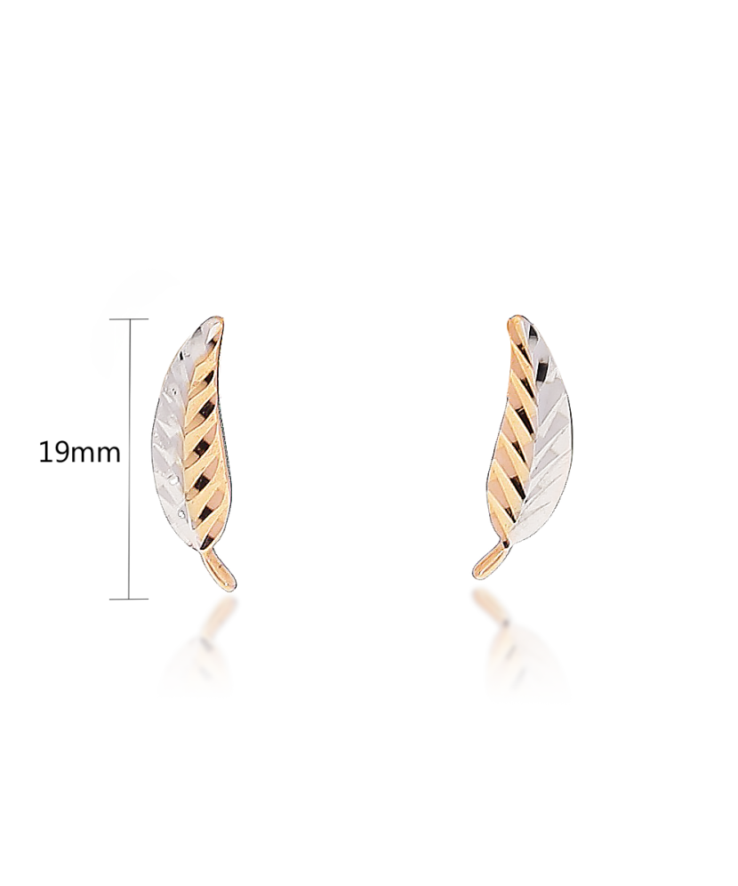 Zelta auskari "Lapiņas" - Goldinga