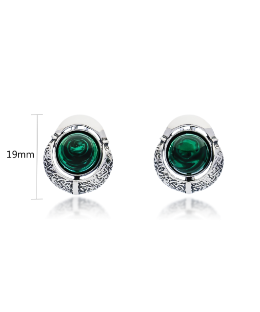 Sudraba auskari ar malahītu - Goldinga