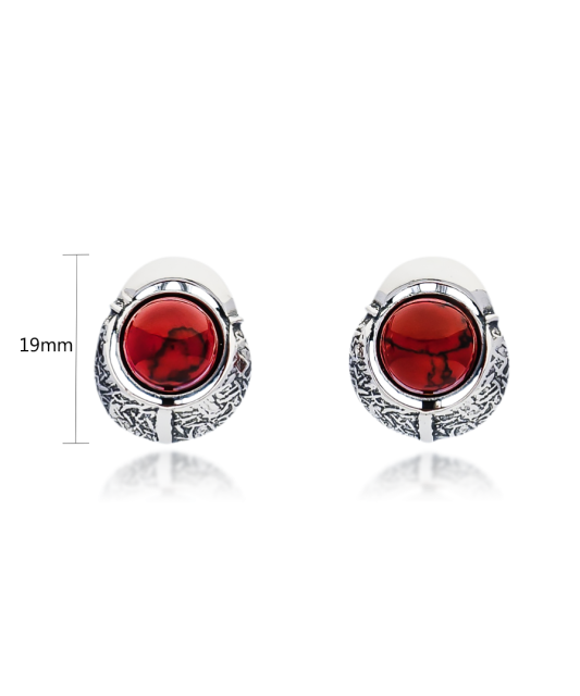 Sudraba auskari ar koralli - Goldinga