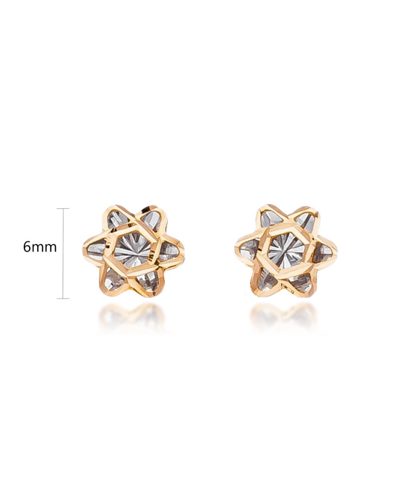 Zelta auskari "Puķīte" - Goldinga