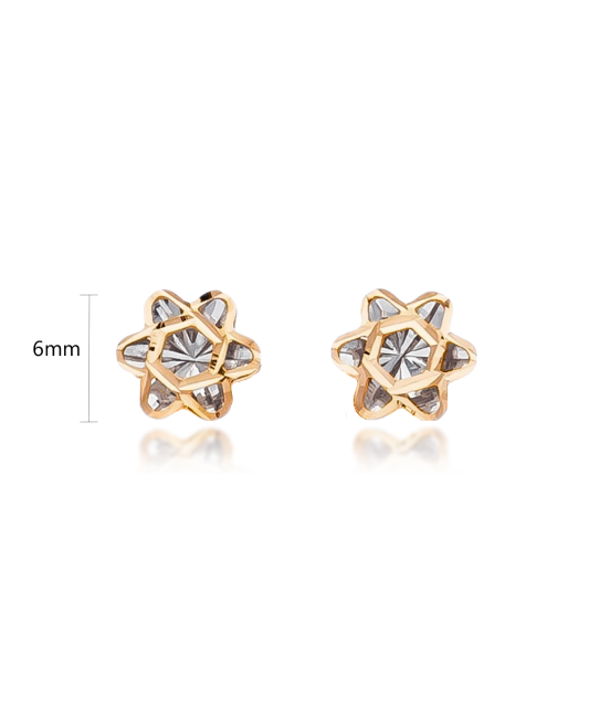 Zelta auskari "Puķīte" - Goldinga