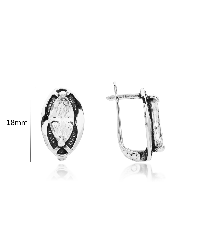 Sudraba auskari ar cirkoniju - Goldinga