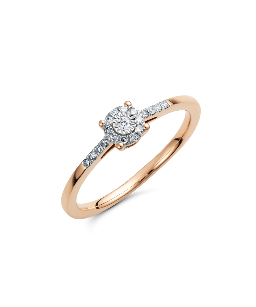 Zelta gredzens ar dimantiem - Goldinga