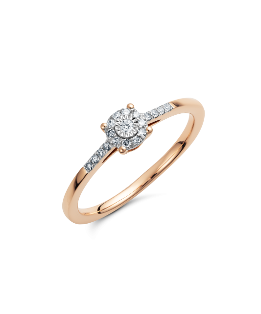 Золотое кольцо с алмазами