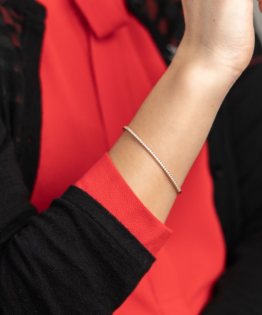 Золотой браслет с бриллиантами