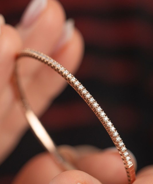 Zelta rokassprādze ar dimantiem - Goldinga