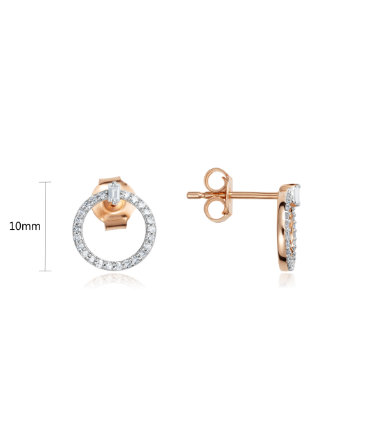 Золотые серьги с алмазами