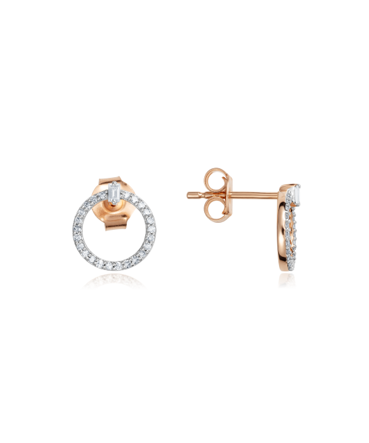 Zelta auskari ar dimantiem - Goldinga