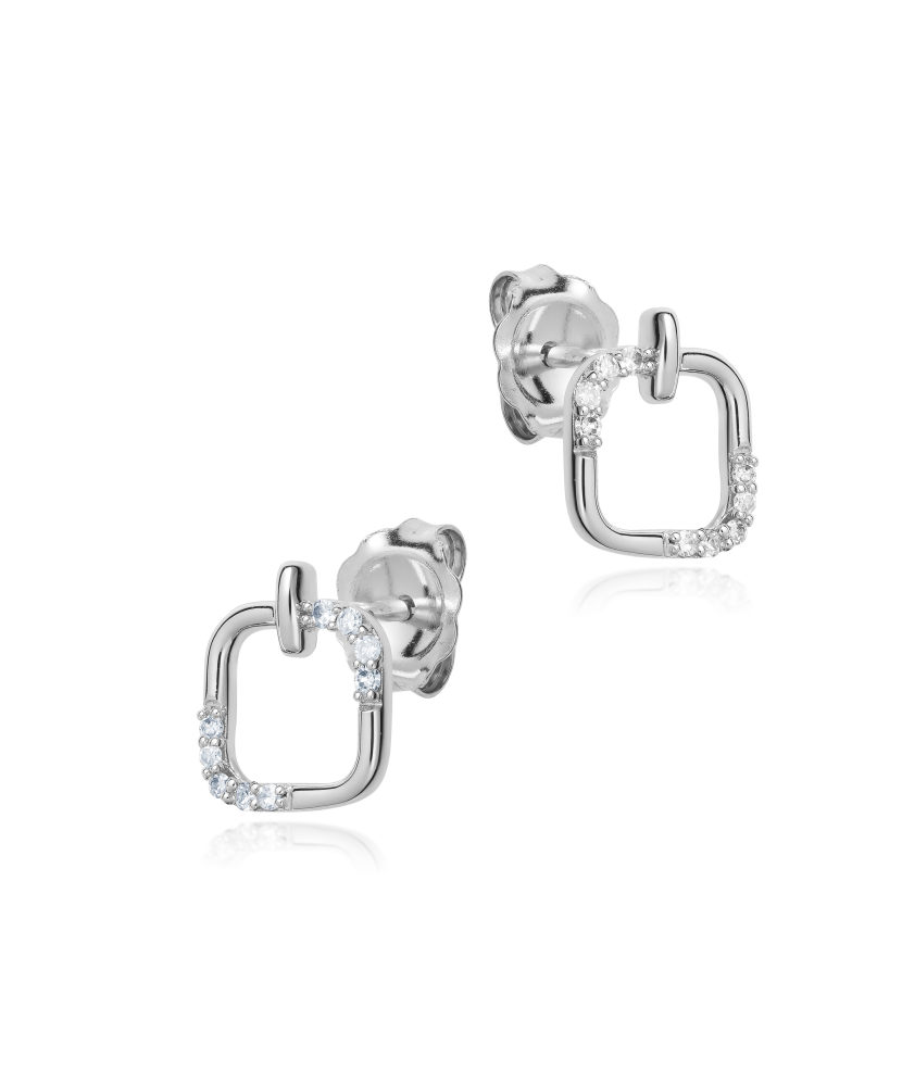 Baltā zelta auskari ar briljantiem - Goldinga