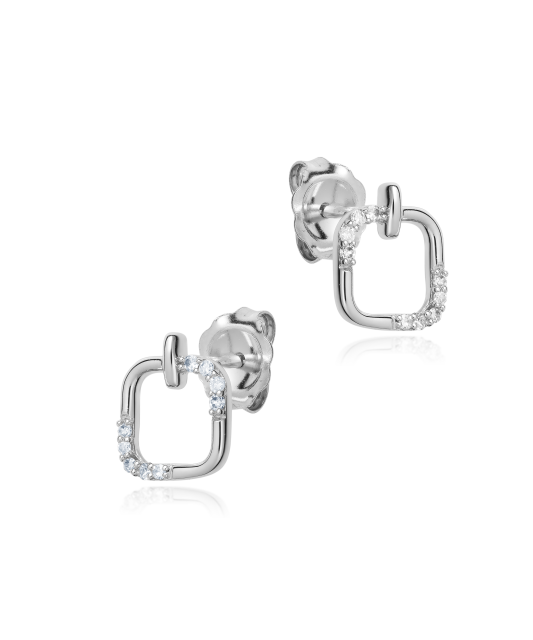 Baltā zelta auskari ar briljantiem - Goldinga