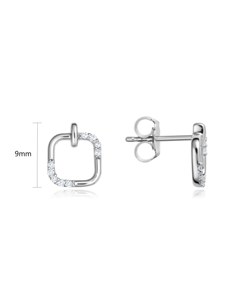 Baltā zelta auskari ar briljantiem - Goldinga