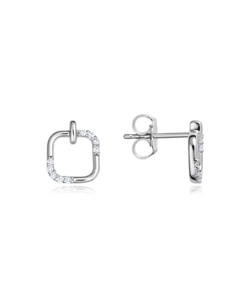 Baltā zelta auskari ar briljantiem - Goldinga