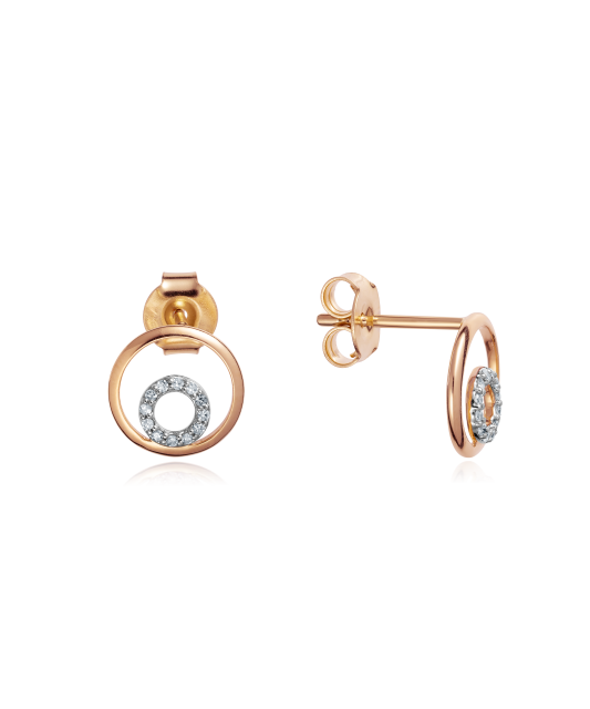 Zelta auskari ar dimantiem - Goldinga