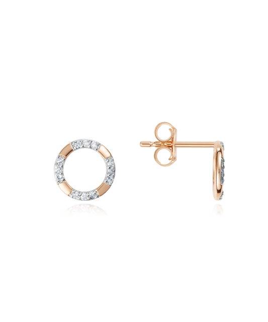 Zelta auskari ar dimantiem - Goldinga