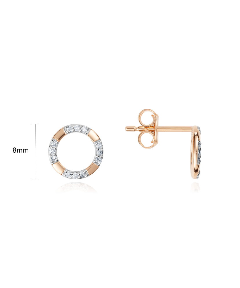 Золотые серьги с алмазами