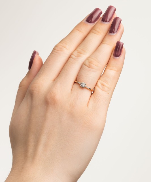 Zelta gredzens ar dimantiem - Goldinga