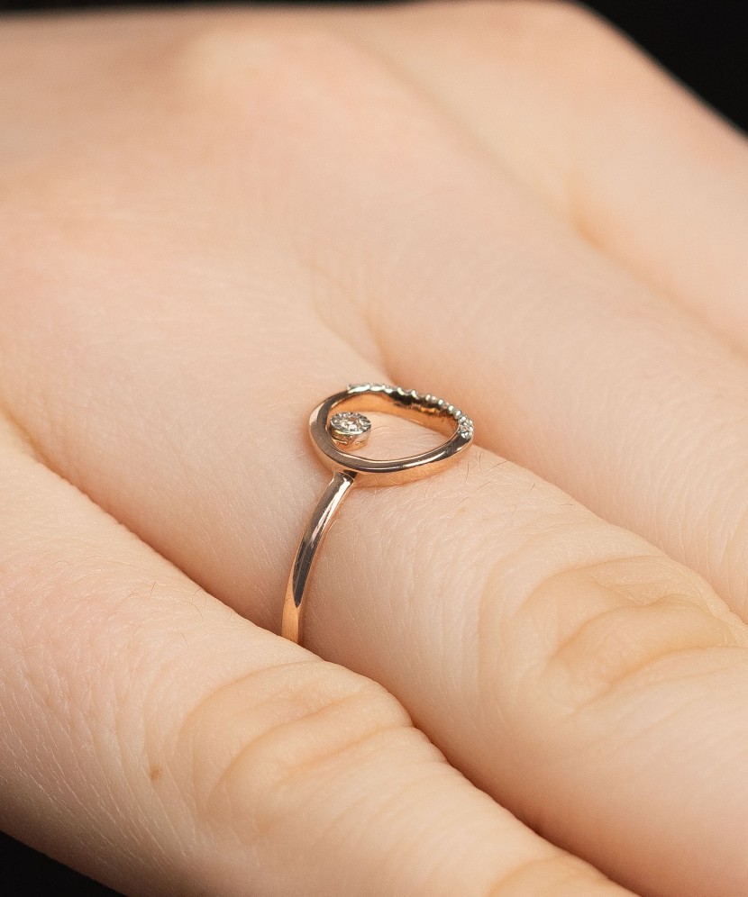 Zelta gredzens ar dimantiem - Goldinga