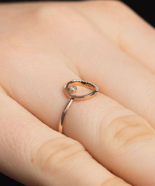 Zelta gredzens ar dimantiem - Goldinga