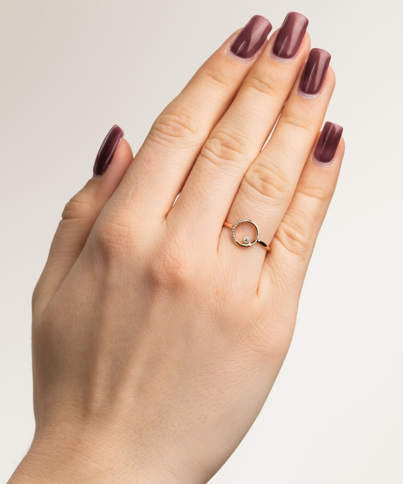 Zelta gredzens ar dimantiem - Goldinga