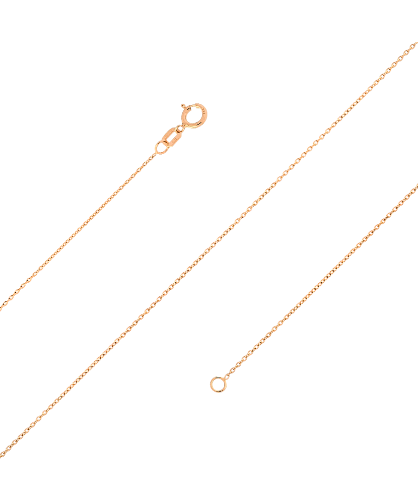 Zelta viengabala ķēde "Anchor" 0.8mm - Goldinga