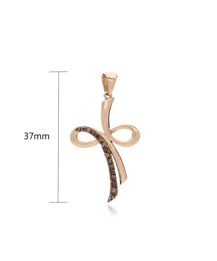 Zelta piekariņš ar dūmakainiem topāziem - Goldinga