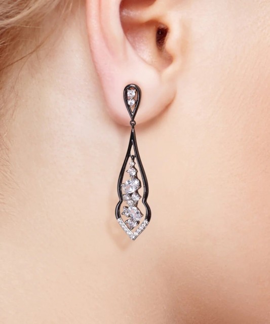 Sudraba auskari ar cirkonijiem