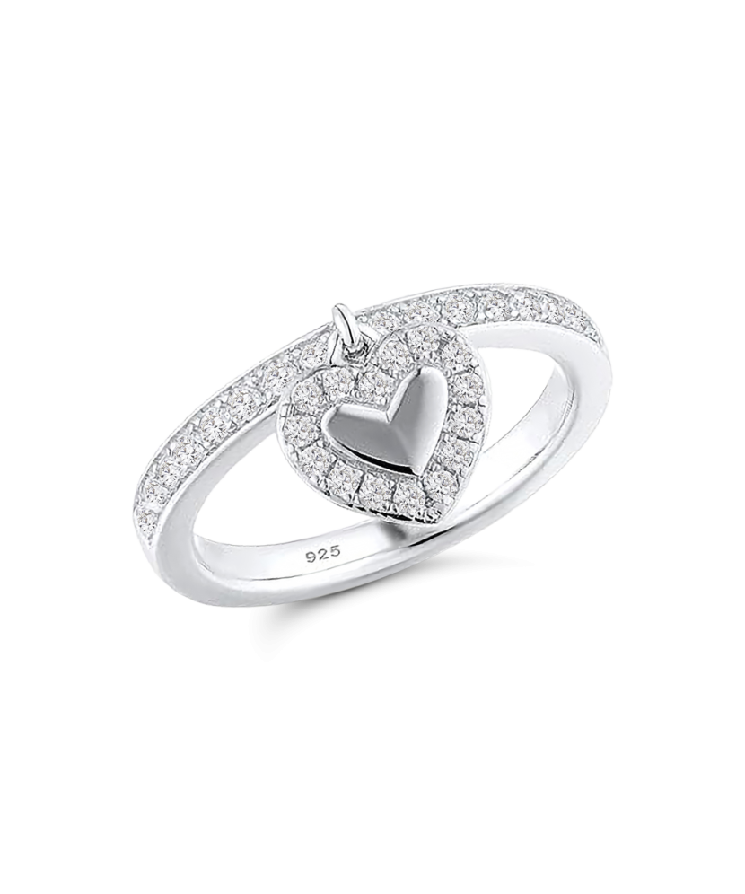 Sudraba gredzens ar cirkonijiem