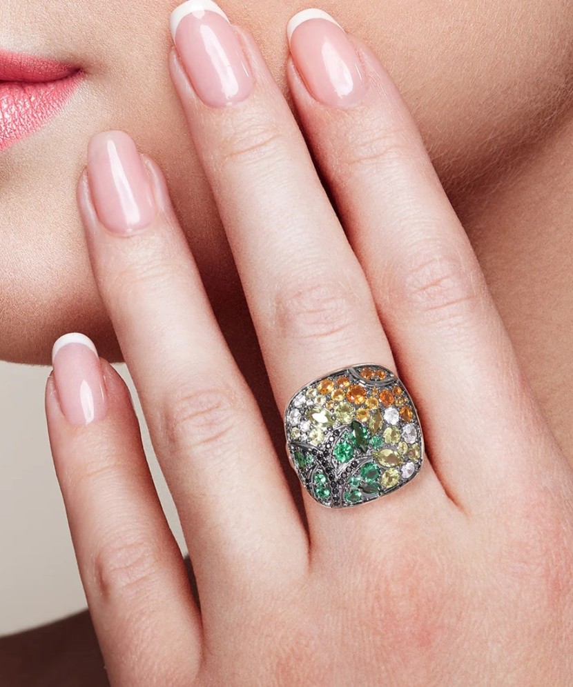 Sudraba gredzens ar cirkonijiem - Goldinga