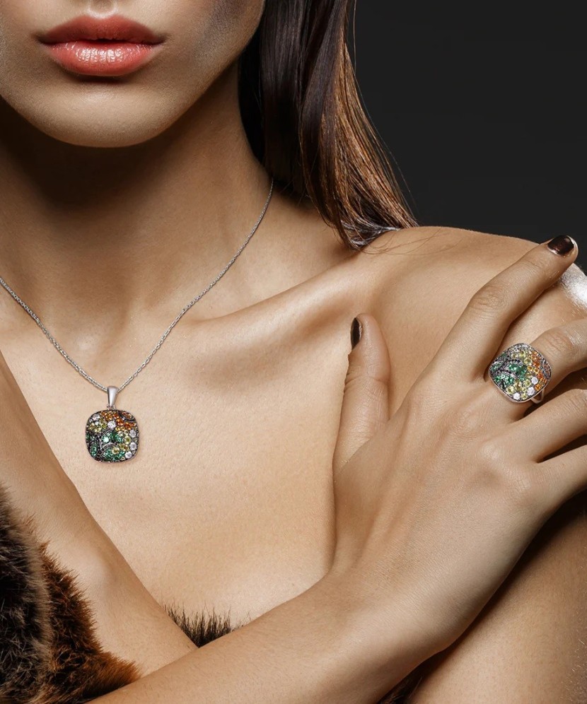 Sudraba gredzens ar cirkonijiem - Goldinga