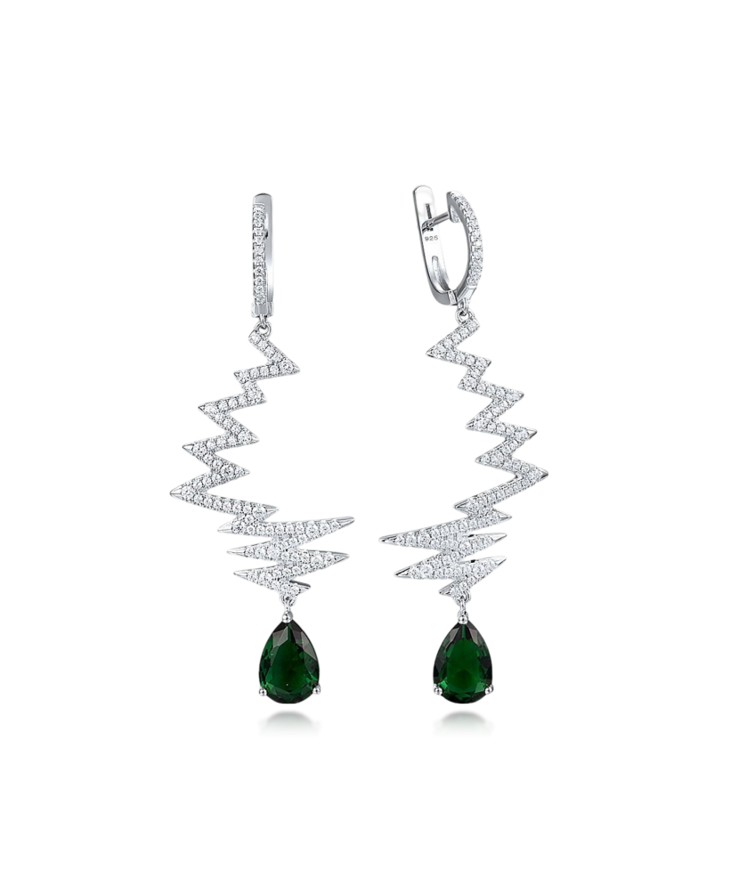 Sudraba auskari ar cirkonijiem