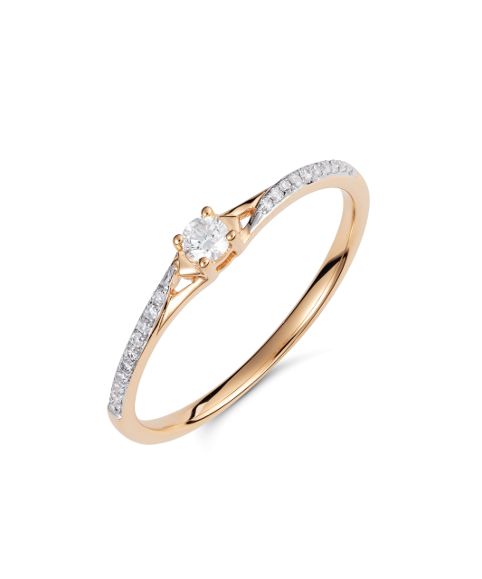 Золотое кольцо с алмазами