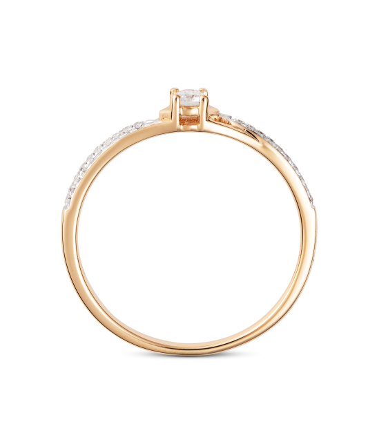 Золотое кольцо с алмазами