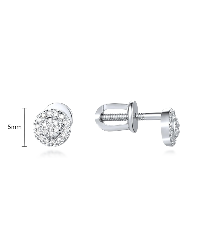 Baltā zelta auskari ar briljantiem - Goldinga