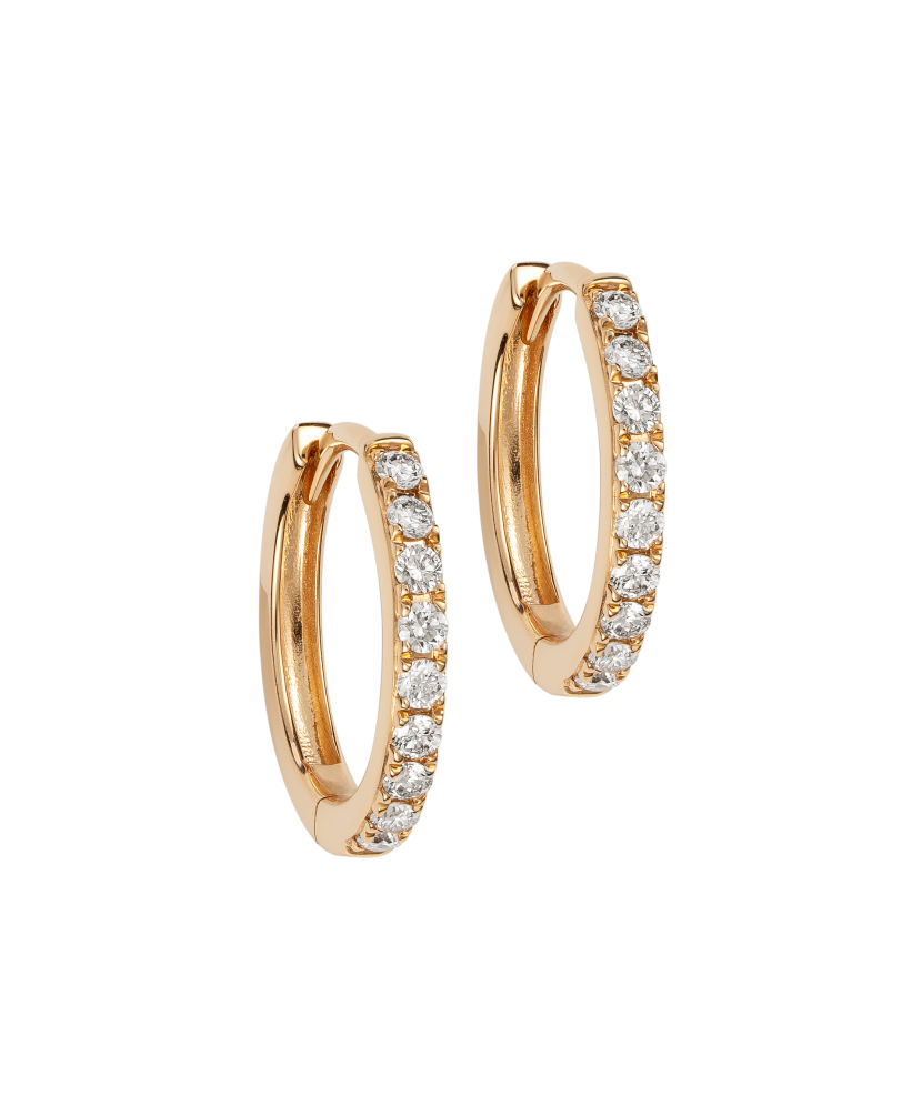 Zelta auskari ar dimantiem - Goldinga